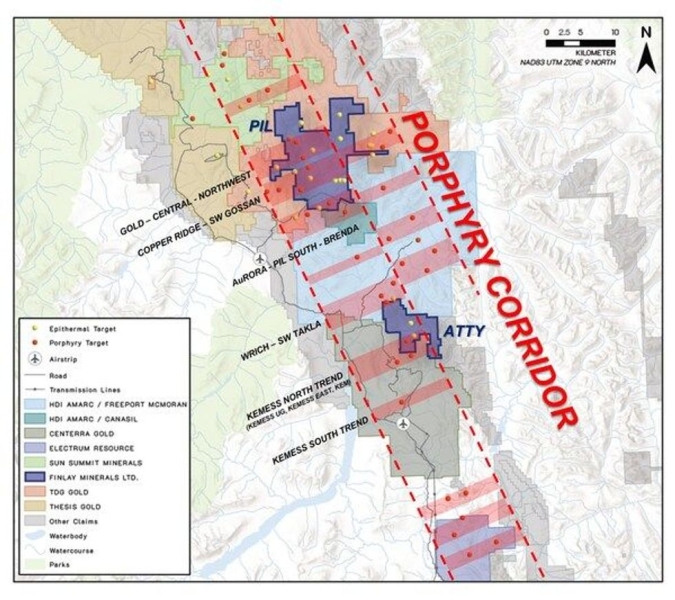 Finlay Minerals Enters into Earn-In Agreements with Freeport for its PIL & ATTY Properties