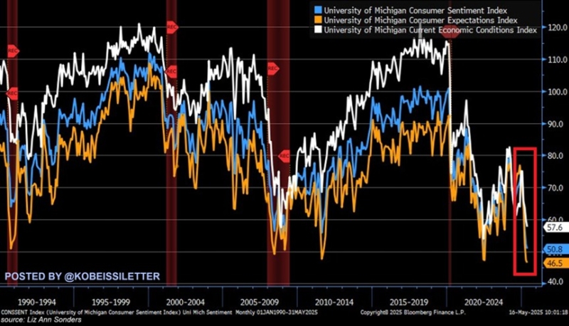Large US Companies Witness Highest Number of Bankruptcy Filings in 15 Years Amid Souring Consumer Sentiment, According to Analyst