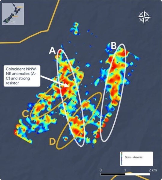 RUA GOLD Completes the Second Phase of Surface Exploration and Drill Targeting at the Glamorgan Project, New Zealand
