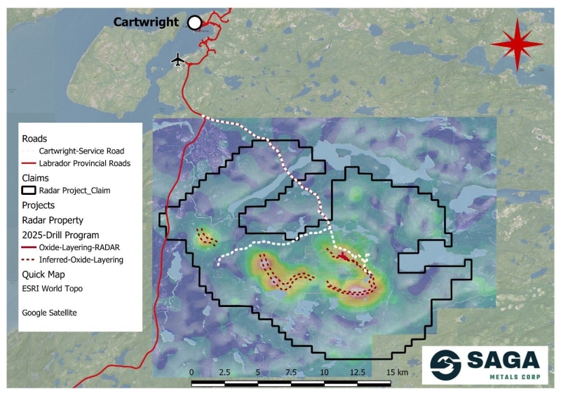 SAGA Metals Reports Significant Drill Results from Maiden Drill Program at Radar Ti-V-Fe Project in Labrador