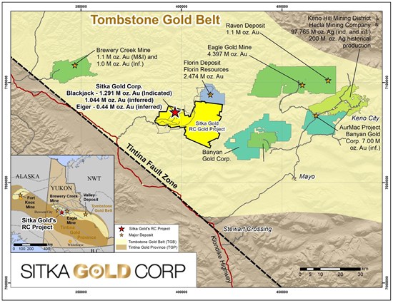 Sitka Deepens Winter Drill Hole and Intersects 65.0 Metres of 2.00 g/t Gold, Including 6.3 Metres of 5.53 g/t Gold; Mobilizes Fourth Drill Rig to the Rhosgobel Target at Its RC Gold Project, Yukon