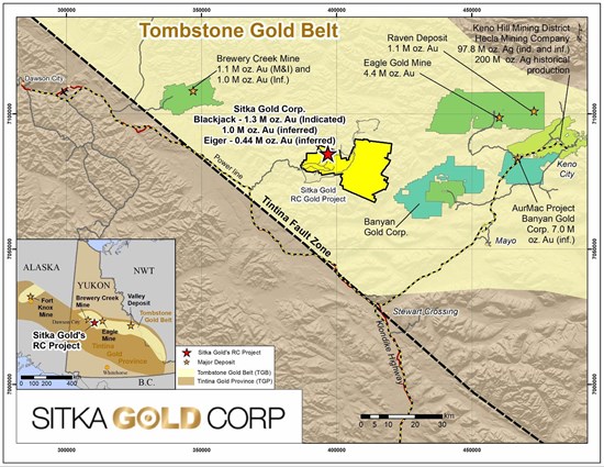 Sitka Intersects 211.2 Metres of 1.13 g/t Gold Including 73.2 Metres of 2.05 g/t Gold in First Hole of the Season and Provides Update on Drilling at Its RC Gold Project, Yukon