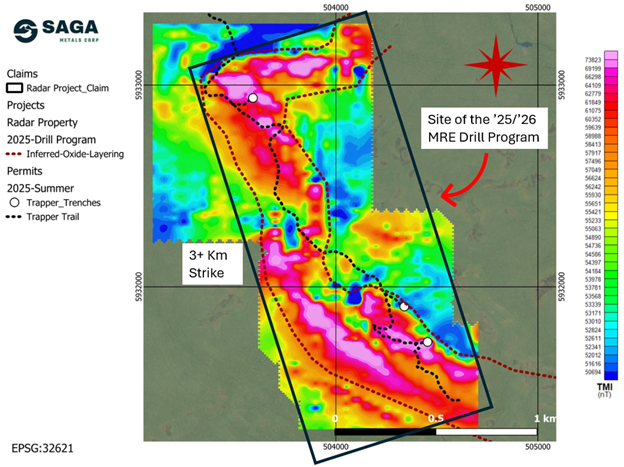 SAGA Metals Completes Phase 2 of Major Drill Program at the Radar Project in Labrador-Confirms Extensive Oxide Mineralization in All Drill Locations at Trapper North and South Zones & Provides Corporate Update
