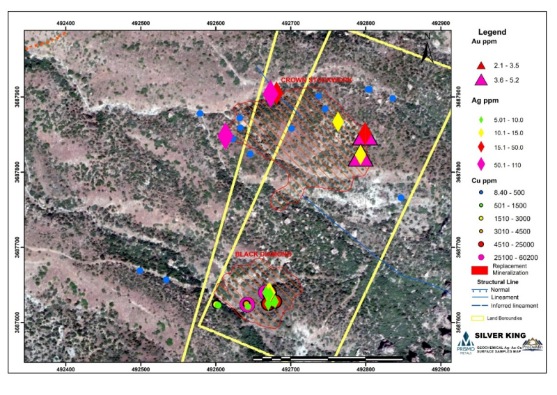 Prismo Metals Announces Assay & IP Survey Results at Silver King