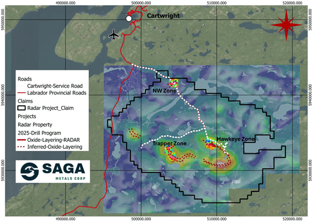 SAGA Metals Announces Additional Assay Results from Drilling at Trapper North, Confirming High-Grade Mineralization at Radar Critical Minerals Project in Labrador