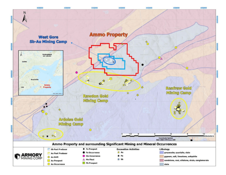Armory Mining To Conduct a Series of Airborne Geophysics Surveys at the Ammo Gold-Antimony Project